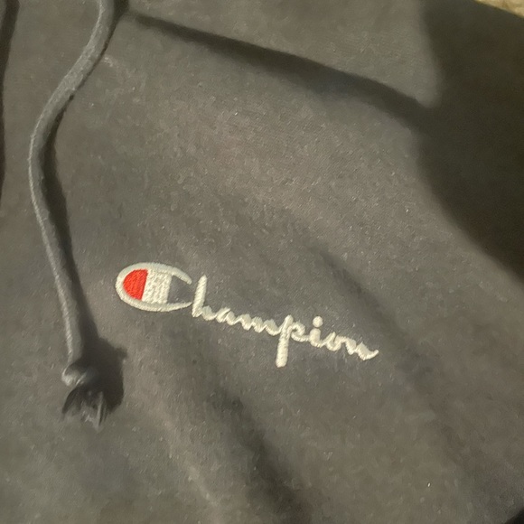 CHAMPION REVERSE WEAVE HOODIE SZ. LARGE BLACK - Picture 3 of 5